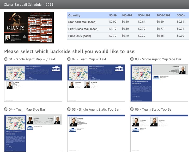 CoreFact Postcards for Real Estate Marketing - BACK SIDES