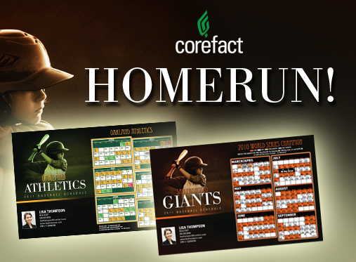 CoreFact Baseball Postcards for Real Estate Marketing