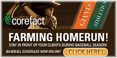 CoreFact Baseball Postcards for Real Estate Marketing